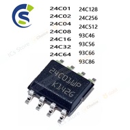 10PCS New and Original SOP-8 IC Chipset 24C01 24C02 24C04 24C08 24C16 24C32 24C64 24C128 24C256 24C5
