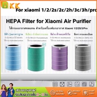 สำหรับ แผ่นกรอง ไส้กรอง xiaomi รุ่น 1/2/2S/2H/2C/3H/3C/pro filter air purifier ไส้กรองเครื่องฟอกอากาศ แผ่นกรองอากาศ hepa+carbon กันฝุ่น PM 2.5 แบคทีเรีย สินค้า OEM กรอง