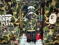 全新未開封 200% bearbrick be@rbrick bape play 初代 超合金 鯊魚 medicom
