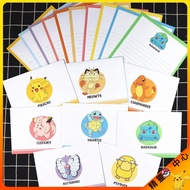Japanese Pokémon Cartoon Envelope Letter Paper Pikachu Envelope Letter Paper Set Cute Pokémon Anime 