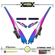 STRIPING SUZUKI CRYSTAL TUNE MOTIF X12 STICKER CRYSTAL TUNE CUSTOM STICKER ORIGINAL CRYSTAL MOTORCYC