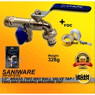 SANIWARE SWGP-8103 BRASS TWO WAY TAP / BALL TAP / WASHING MACHINE TAP / GARDEN TAP
