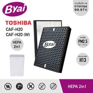 ( Promotion+++) คุ้มที่สุด แผ่นกรองอากาศ HEPA 2in1 Filter สำหรับ TOSHIBA เครื่องฟอกอากาศรุ่น CAF-H20, CAF-H20 (W) ราคาดี เครื่อง ฟอก อากาศ เครื่อง กรอง อากาศ เครื่อง ฟอก อากาศ แบบ พก พา เครื่อง ฟอก อากาศ ใน รถ