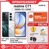 realme C71 (18GB(8+10)RAM + 256GB ROM) 120Hz Eye Comfort Display l IP64 Dust & Water Resist🎁realme M