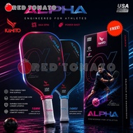 (IMPORTED) RED TOMATO KAMITO Alpha & Gamma Pickleball Paddle T700 Carbon Fiber 14mm16mm USA Approved
