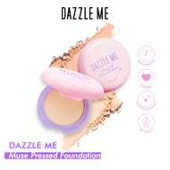 DAZZLE ME Muse Pressed Foundation แป้งพัฟเนื้อบางเบา ติดทนตลอดทั้งวัน คุมมันปกปิด  SPF 25 PA+++