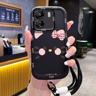 Case For Xiaomi Redmi 13C Phone Face Mood Silicone Shockproof Strap