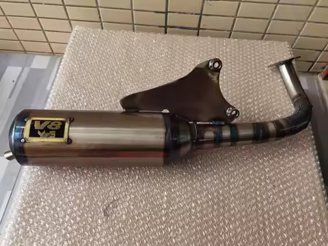 V8 Modified Racing Full Exhaust System For yamaha bws100 4vp exhaust 100-125cc 4vp Scooter 100cc 125