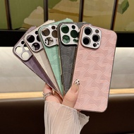 Casing for Samsung Galaxy A08 A07 A18 A17 A27 A37 A57 A56 S26 S25 S24 S23 ULTRA PLUS 5g ripple leath