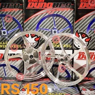 DYNOPRO FORGED RIM 511 (1.6/1.85 -17) CHROME - HONDA - RS 150/ RSX 150/ RSX  (100% DYNOPRO ORIGINAL 