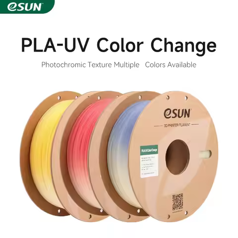 eSUN PLA Filament UV Color Change 3D Printer Filament For Bambu Lab 1.75mm 1KG Photochromic PLA UV C