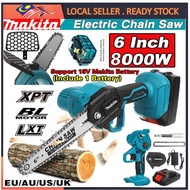MÁKITA 6 inch Portable Chainsaw rechargeable and multifunctional garden tool 18V battery trimming cutting