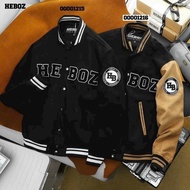 Áo Áo Khoác Da Lộn 2 Lớp Nam Nữ Kiểu Dáng BomBer In LoGo HEBOZ Mẫu MỚi Đẹp Form Rộng Cá Tính Hàng Ho