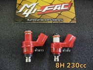 หัวฉีด หัวฉีดแต่ง สีแดง ตัวสั้น มีขนาด 110cc.- 350cc.หัวฉีดรถHONDA หัวฉีดแต่งใช้ทดแทนอะไหล่เดิมได้เล