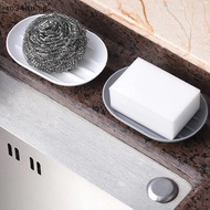 XOITU Bathroom Soap Dish Dish Rack Holder Saver Tray Box For Shower Silicone Rubber Drainer For Soap Sponge Scrubber Kitchen SG