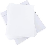 Wafer Paper Flexible Edible Printer Sheets 50 Pack 0.4mm White Letter Size 8.5" x 11" Cake Topper De