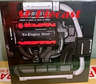 YES x Peako 1:64 Evo 8.5 MR Grey with Detachable Parts and Garage Diorama