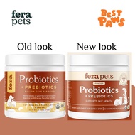 Fera Pet Organics Probiotics + Prebiotics Supplement Powder For Cats & Dogs 2.5 oz 72 grams