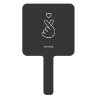 CHARIS Finger Heart Mirror (Kaca / Cermin Makeup) Original