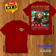 SULTAN KAOS DEWASA DAN ANAK MOBILE LEGEND HARITH SAVANNAH CAT BAJU ML HARITH MAGE TSHIRT MLBB BISA R