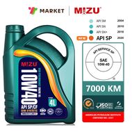 MIZU 10W40 4L Semi Synthetic Engine Oil API SP 10w-40 all car Perodua Proton Toyota Honda Nissan Mazda Ford BMW Hyundai