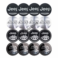Exquisite car 4pcs/set 56mm Jeep 4X4 Snow Mountain Car Wheel Center Hub Cap Sticker Auto Tire Emblem