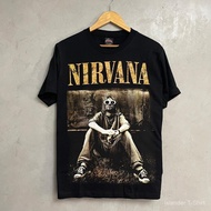(Delivery 24 hours a day) Nirvana shirt, Brother Kurt sitting looking handsome (from Rocktees store)