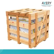 Avery - Lemari Pakaian Besi Pintu Sliding Uk.90