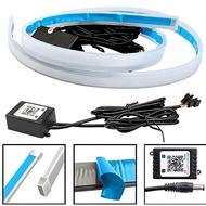 Lampu LED DRL Alis Flexibel WRGB APP 30 60 cm Welcome + RGB Matrix ANTI BINTIK Mobil Motor Selang Se