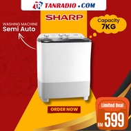 SHARP Mesin Basuh Semi Auto Washing Machine Washer (7kg) EST7015
