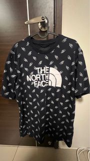 The north face 黑標logo t