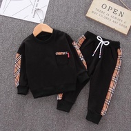 baju anak umur 1-6 tahun cowok setelan sweater burberry anak laki laki dan perempuan setelan joger