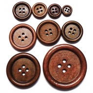 BORONG 1000 pcs - Wooden Sewing Buttons Wholesale - Butang Kayu - Butang Baju Kurta Kurung