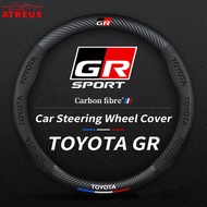 Toyota GR หุ้มพวงมาลัย หุ้มพวงมาลัยรถยนต์ ปลอกหุ้มพวงมาลัยรถยนต์ ปลอกหุ้มพวงมาลัย สำหรับ Toyota Priu