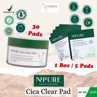 Npure Cica Clear Pad Exfoliating Toner 30 Pads 100ml