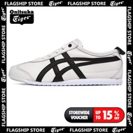 【Onitsuka Tiger flagship store】Onitsuka Tiger Mexico 66 white black Men's and women's sports shoes c