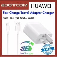 Huawei Fast Charge Travel Adapter Charger with TYPE-C USB Cable for Huawei P20, P20 Pro Mate 10, Mate 10 Pro, Mate 20, Mate 20X, Mate 20 Pro, P30, P30 Pro