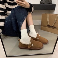 Anti-slip Shoes Fur Sole Fleece Soft Ken Flat Sole Warm Autumn Winter New Style Plus Pedal Retro 202