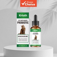Kriath Cat Probiotic Drops Digestive Support Fast Absorption Easy Feeding For Feline