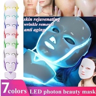 7 Colors Light Therapy Acne Mask Neck Beauty Led Mask Led Facial Mask Led Korean Photon Therapy Face