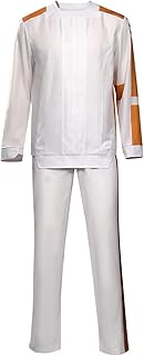 Taeyue Men's Cassian Andor Costume Outfits Andor Prison Suits Uniform Prisoner Cosplay Costume White