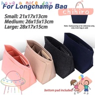 CHIHIRO 1Pcs Insert Bag, with Bottom Storage Bags Linner Bag, Portable Multi-Pocket Felt with Zipper Bag Organizer for Longchamp Bag