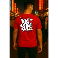 MERAH Laos Uniform 17-An Men's T-shirts August Trendy Latest Indonesian Kais Clothing 2025 Men's T-s