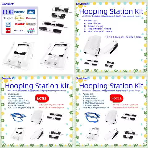 Mighty Magic Hoop for Leader Expert LE-900 LE-1000 LE-1700 embroidery machine Sewtalent Hooping Stat