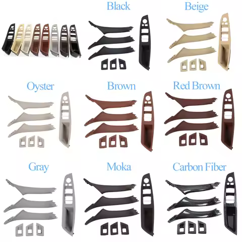 RHD Upgraded Black Beige Gray Car Interior Door Pull Handle Armrest Panel Trim for BMW 5 Series F10 