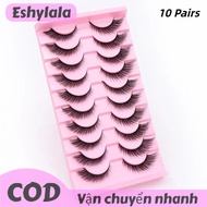 Eshylala 3D Mink LÔNG MI LÔNG mi Ấn Tượng dày Fluffy Lông mi giả tự nhiên dài Faux Cils Dải Lông Mi 