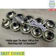 10pcs+sumbu Pelita besi pelita raya pelita minyak tanah lampu raya