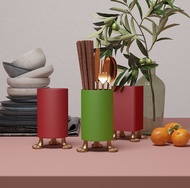 可愛貓腳 304不鏽鋼瀝水式筷子湯匙刀叉筒架 餐具收納