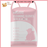 Găng tay tắm khô khử mùi hôi và vệ sinh sạch sẽ cho chó mèo dùng 1 lần tiện lợi cho thú cưng