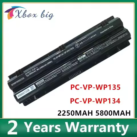 NEW PC-VP-WP135 Laptop Battery For NEC PC-VP-WP134 OP57077018 OP57077019 VK24L VK30H VK27M VK25L VJ3